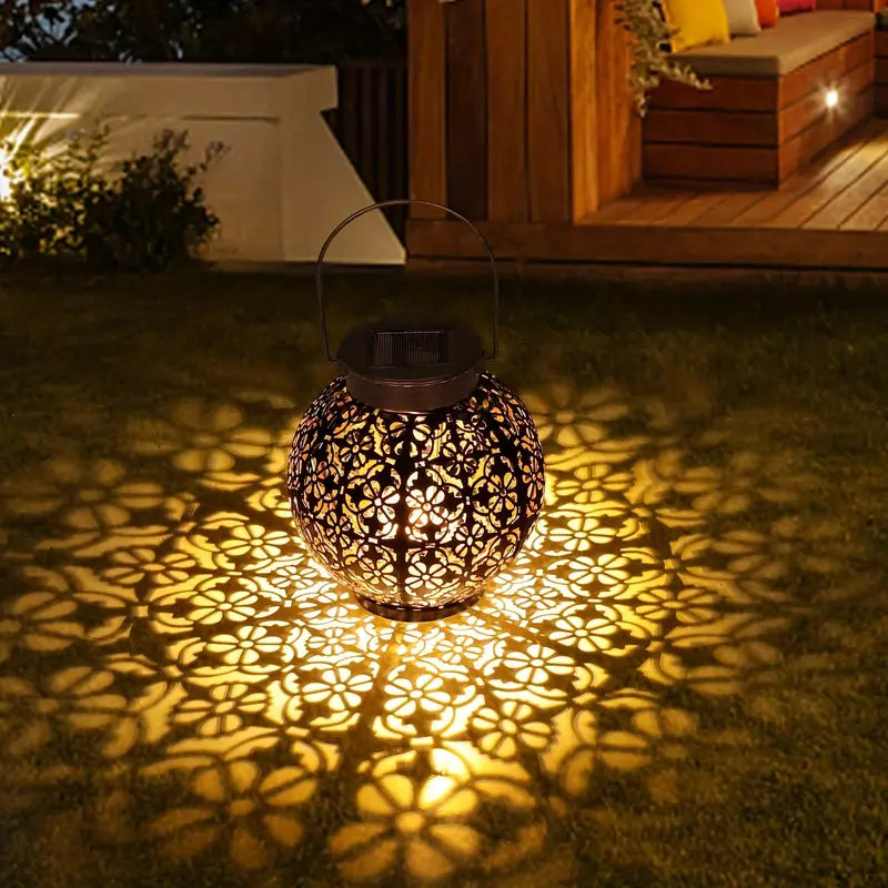 LunaLush | Retro & Elegante Solar-Gartenlaterne