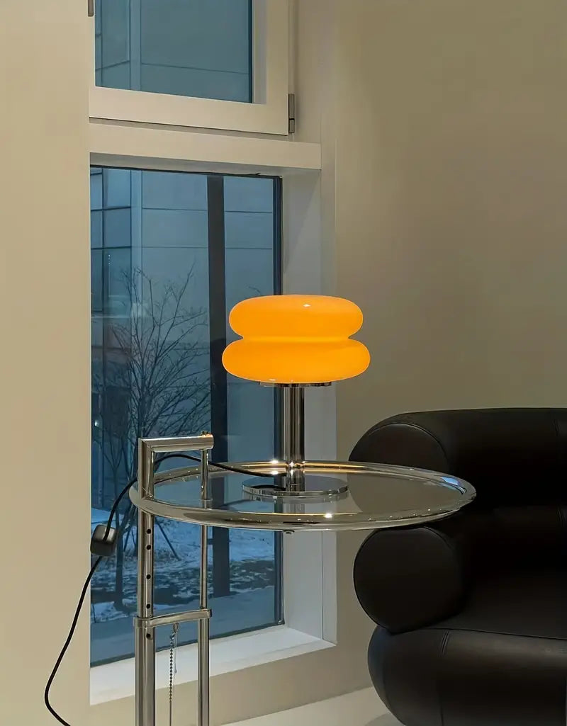 VerdaGlow | Moderne & Elegante Glas-Tischlampe