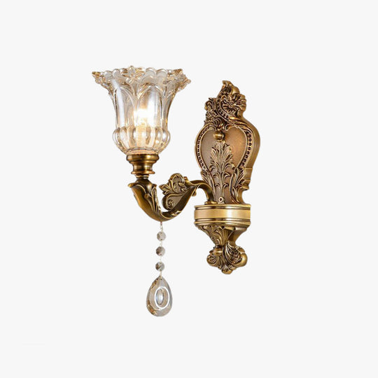 LumiHeritage | Elegante Vintage-Gold-Wandleuchte