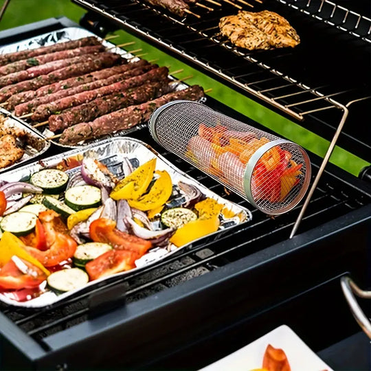 FlameMaster™ | Premium & Dauerhaft BBQ-Grillkorb | 1 + 1 GRATIS