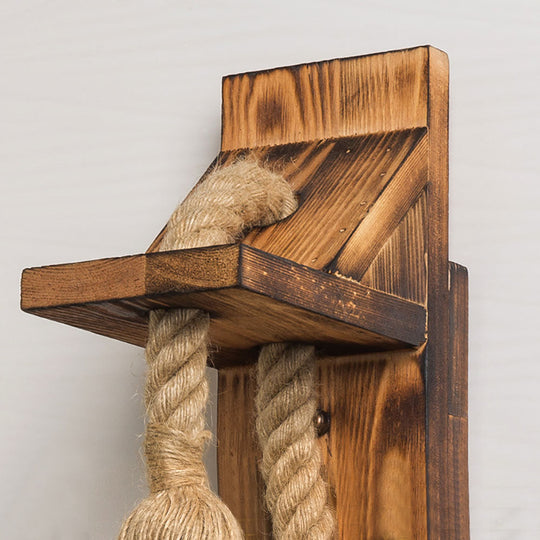 RopeBeam | Wandleuchte aus Holz und Seil