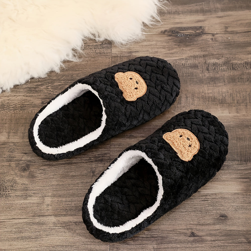 BearCozy | Kuschelige Bärenmuster-Pantoffeln für warme Füße2