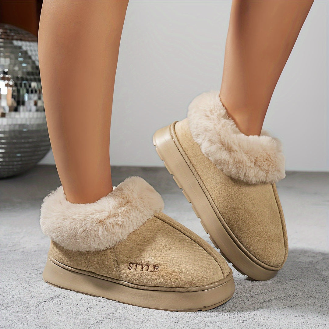 FluffStep | Wärmende Minimalistische Hausschuhe mit Plüschsohle4