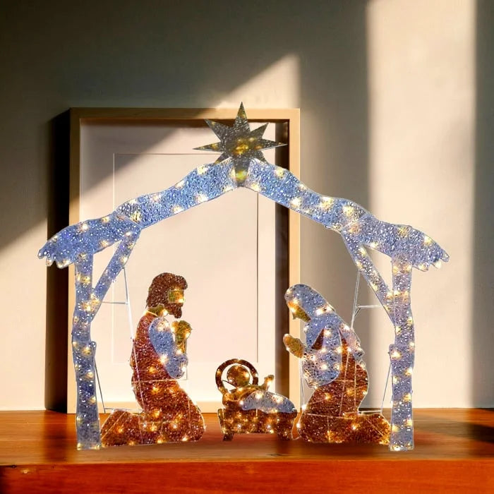 GlowCrèche | LED-Beleuchtete Weihnachtskrippe2