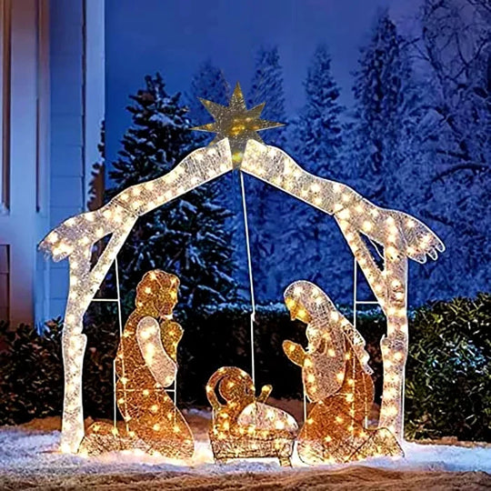 GlowCrèche | LED-Beleuchtete Weihnachtskrippe4