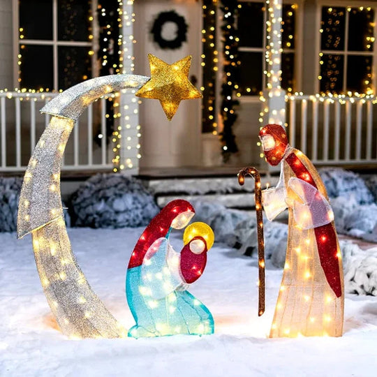 GlowCrèche | LED-Beleuchtete Weihnachtskrippe9