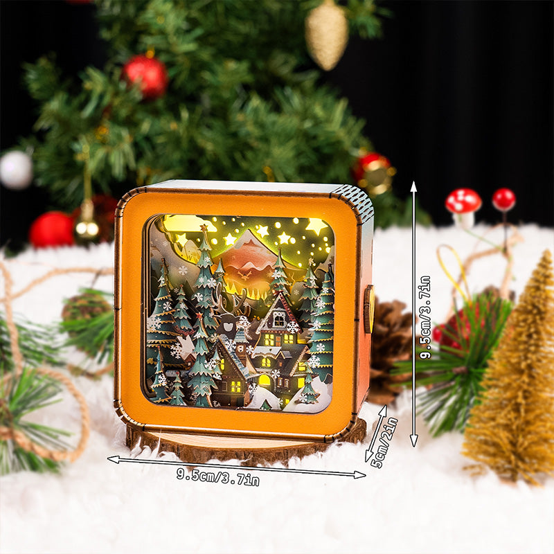 GlowCraft | DIY Weihnachtslampe mit 3D-Holzdesign4