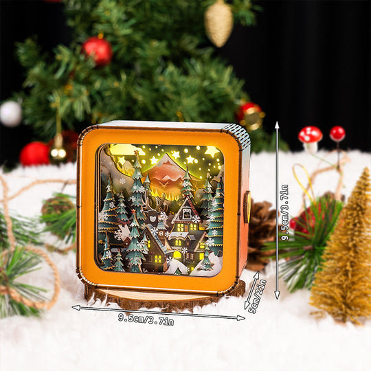 GlowCraft | DIY Weihnachtslampe mit 3D-Holzdesign4