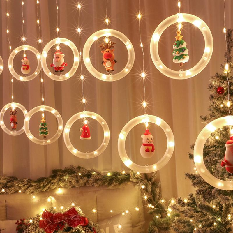 GlowCurtain | Zauberhafte LED-Weihnachtsbeleuchtung für Fenster12