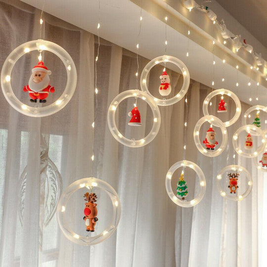 GlowCurtain | Zauberhafte LED-Weihnachtsbeleuchtung für Fenster9