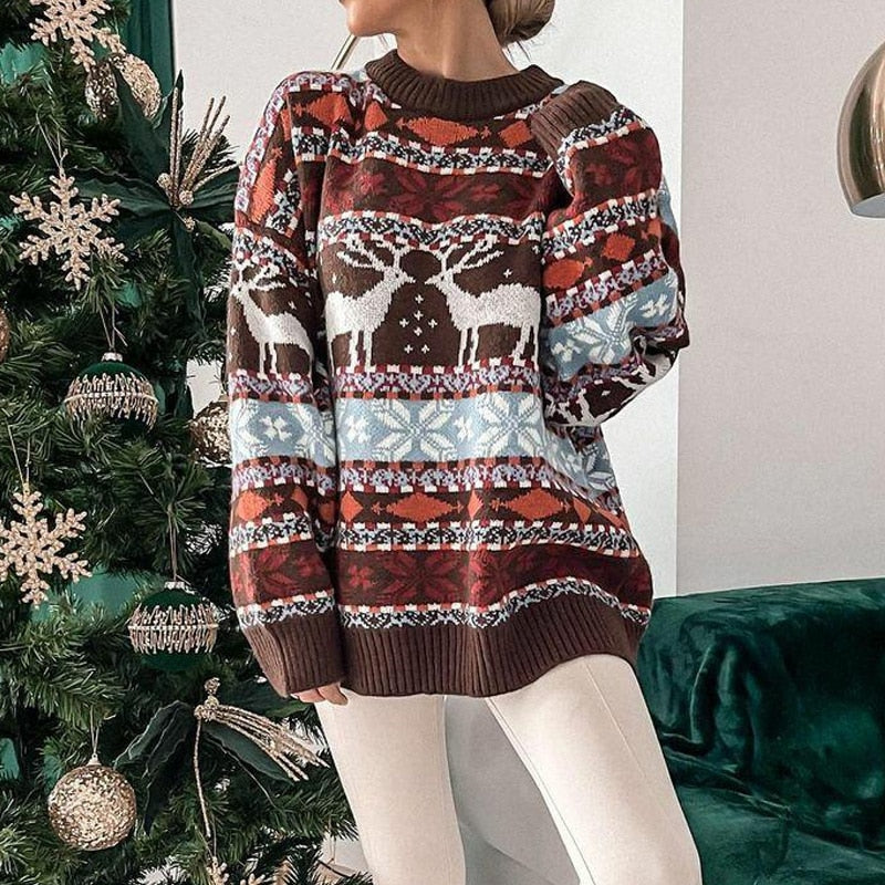 HolidayHaven | Stilvolle Oversized-Kuschelpullover für Weihnachten1