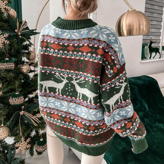 HolidayHaven | Stilvolle Oversized-Kuschelpullover für Weihnachten3