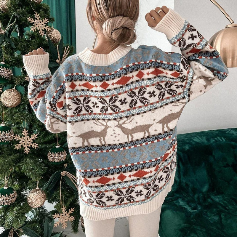 HolidayHaven | Stilvolle Oversized-Kuschelpullover für Weihnachten8