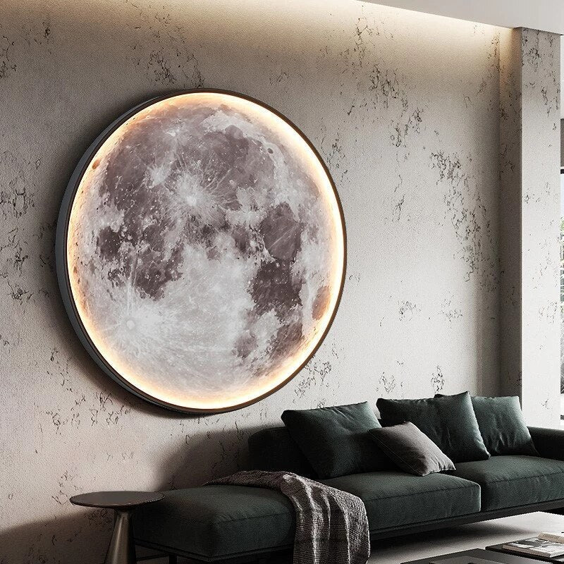 LunarGlow | Elegante LED-Mondlicht-Wandleuchte