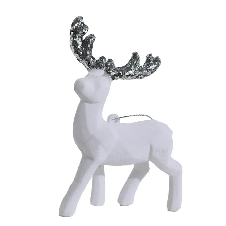 LuxeGlow | Glitzerndes Hirschornament für die perfekte Weihnachtsdekoration10
