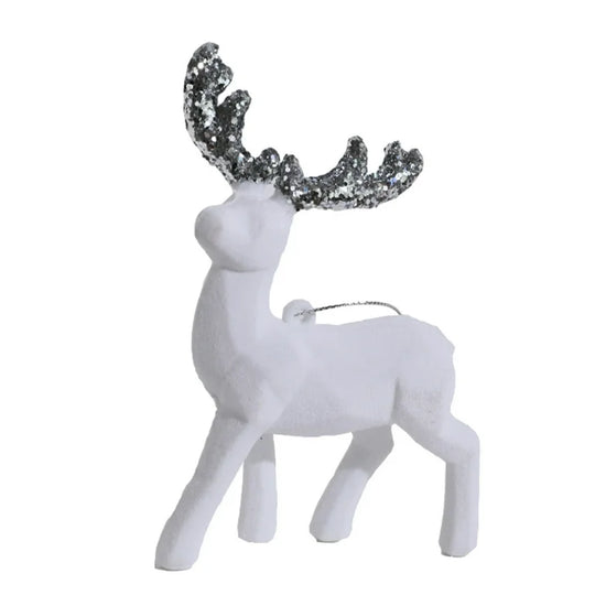 LuxeGlow | Glitzerndes Hirschornament für die perfekte Weihnachtsdekoration10
