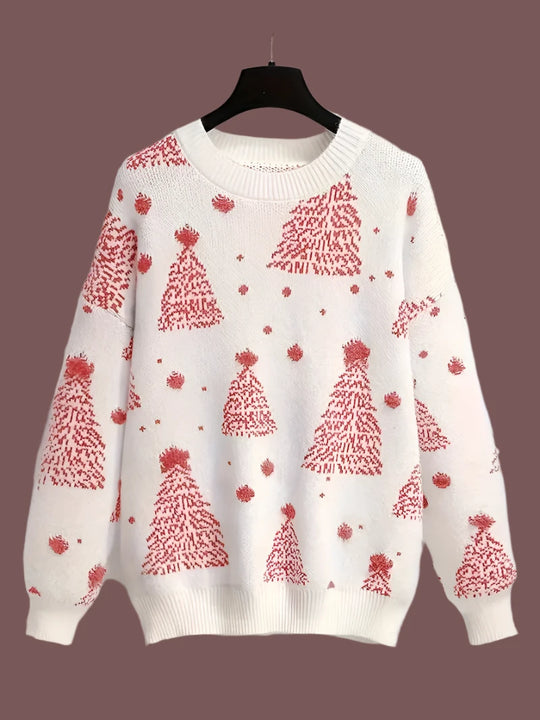 MerryKnit | Gemütlicher Weihnachtsbaum-Strickpullover2