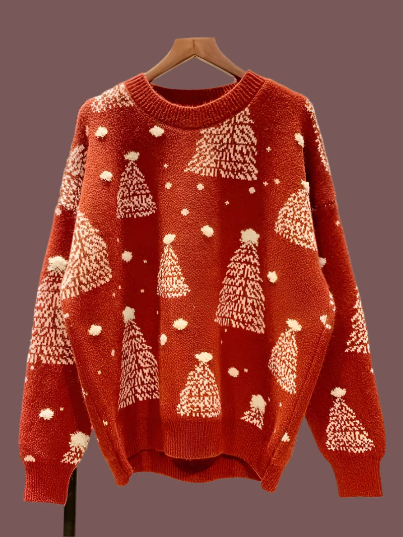 MerryKnit | Gemütlicher Weihnachtsbaum-Strickpullover3