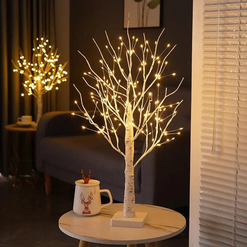GlowTree | Elegante Birkenbaum-Design Lampe