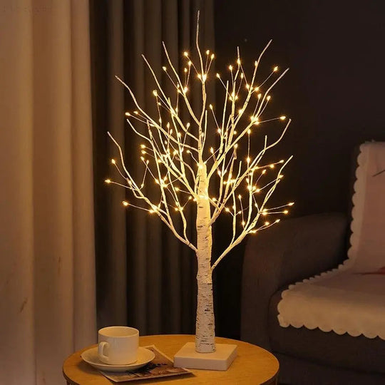 GlowTree | Elegante Birkenbaum-Design Lampe