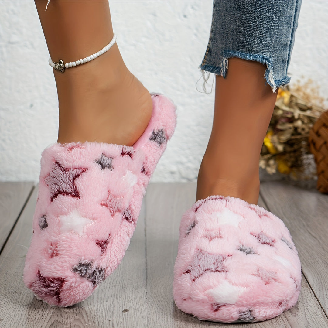 StarCozy | Flauschige Hausschuhe mit Sternmotiv für Gemütliche Abende3