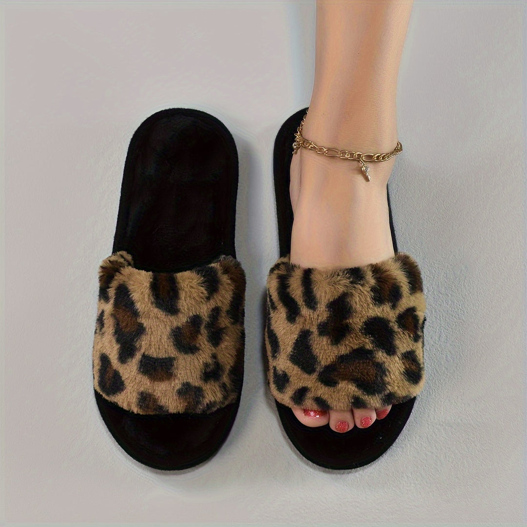WildCozy | Flauschige Pantoffeln mit Leopardendruck für maximalen Komfort1