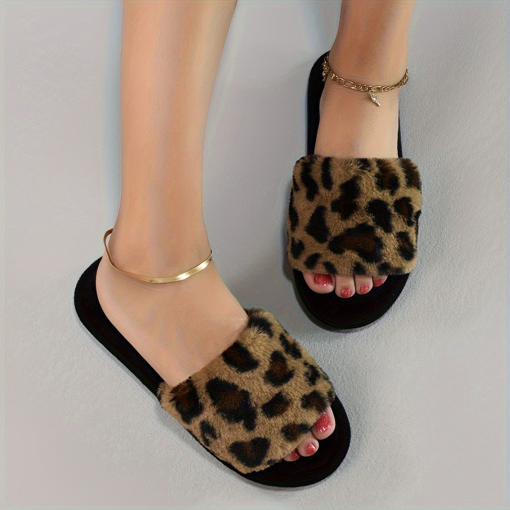 WildCozy | Flauschige Pantoffeln mit Leopardendruck für maximalen Komfort2