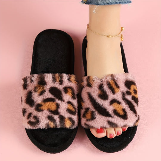 WildCozy | Flauschige Pantoffeln mit Leopardendruck für maximalen Komfort4