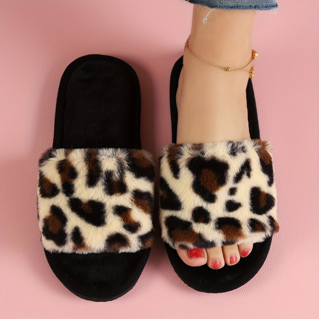 WildCozy | Flauschige Pantoffeln mit Leopardendruck für maximalen Komfort5
