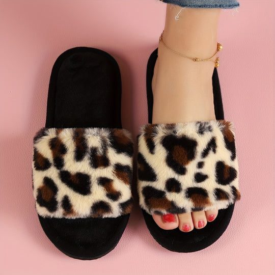 WildCozy | Flauschige Pantoffeln mit Leopardendruck für maximalen Komfort5