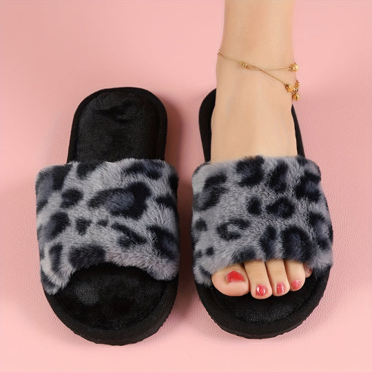 WildCozy | Flauschige Pantoffeln mit Leopardendruck für maximalen Komfort6