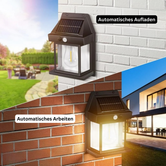 SunLume| Moderne & Luxuriöse Solar-Wandleuchte