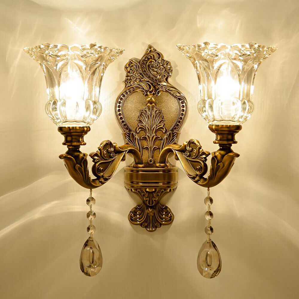 LumiHeritage | Elegante Vintage-Gold-Wandleuchte