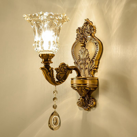 LumiHeritage | Elegante Vintage-Gold-Wandleuchte